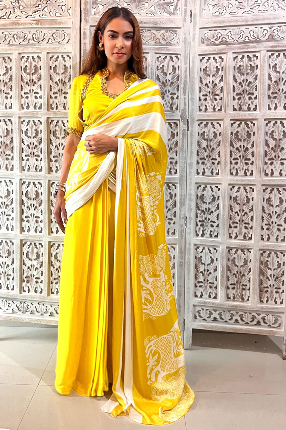 Mrigold Melody Saree