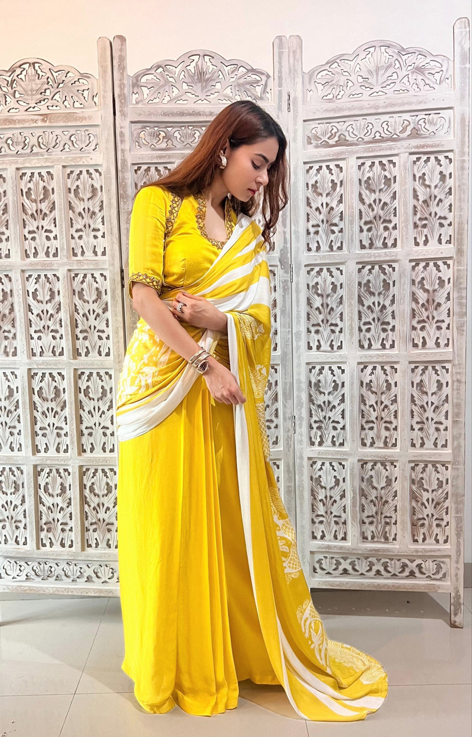 Mrigold Melody Saree