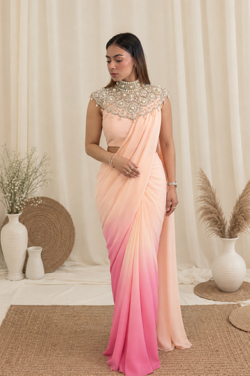 Blush Ombre Saree