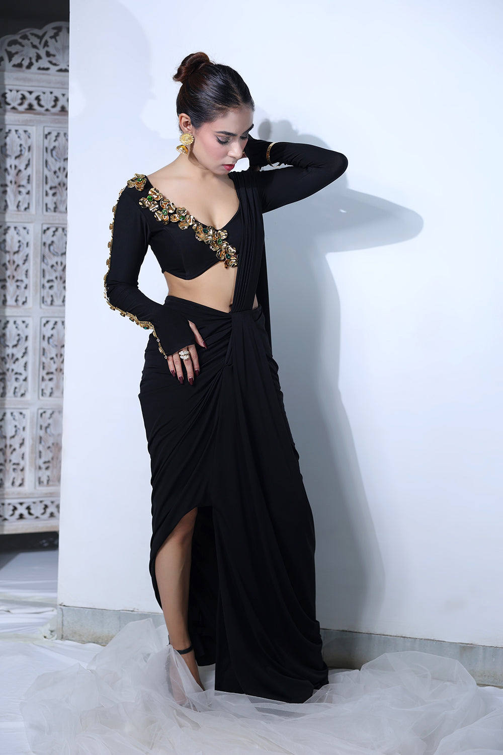 Midnight Alloy Saree